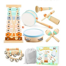 Musikinstrumente Kinder Holzspielzeug Trommel Percussion Geburtstagsgeschenk HOT