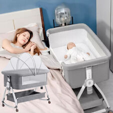 Zustellbett 3 in 1 Baby Beistellbett Reisebett Babybett mit Matratze Kinderbett