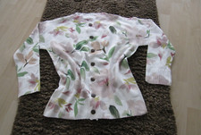 Strickjacke Blumendruck, Gr. M-Brustweite 55 cm - neu