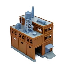 Outland Models Eisenbahnlandschaft Gro?e Fabrik mit innerer Laderampe Spur Z