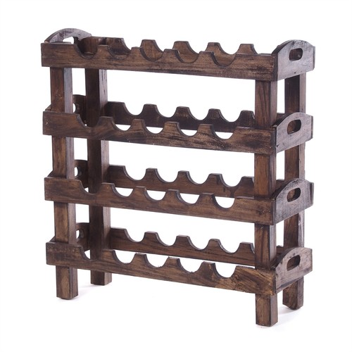 Holz flaschenregal rustic - flaschenregal,