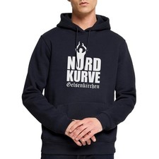 Nordkurve Gelsenkirchen Schalke Ultra Blau-Weiß Fan Männer Premium Bio Hoodie
