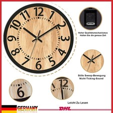 34cm Wanduhr Uhr Holz