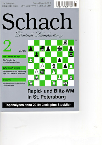 Schach deutsche schachzeitung - deutsche,