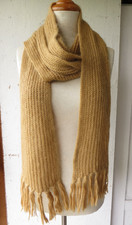 bleyle * Strickschal Schal m. Mohair Wolle camel-braun extra lang 276x12cm