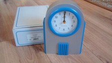 KUNDO Space timer Radio Controlled Kaminuhr Modern silber blau 