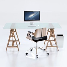 Glas Schreibtischplatte XXL