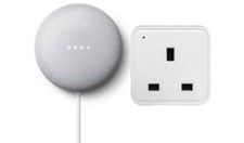 Google Nest Mini 2. Generation Smart Speaker + TCP Smart Wi-Fi Stecker