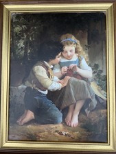 Zertifizierte Replik des Ölgemäldes „A Special Moment“ von Émile Munier