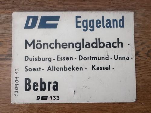 Zuglaufschild - ,