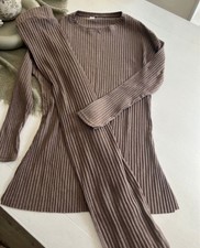 Hess Natur Wohlfühl Ripp Kombi Chocolat Gr M/L ungetragen Np 68€ Bio Öko Cotton