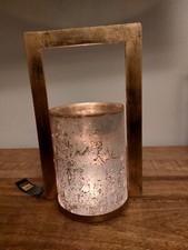 Windlicht Gold Metall Glas