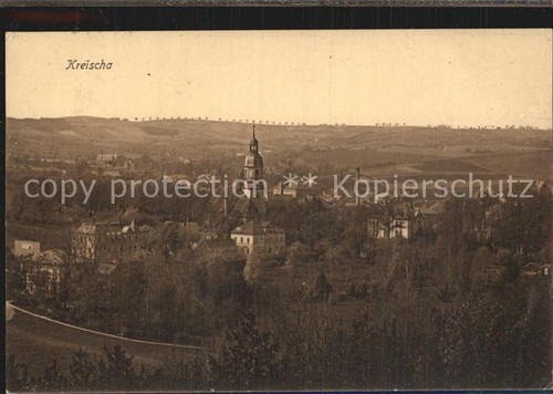 Kreischa ortsansicht mit - ortsansicht,