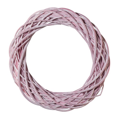 Rattan kranz rosa - rattan,
