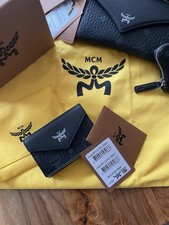 ~Neu~Original~ MCM AREN SMALL WALLET - GELDBÖRSE - BLACK