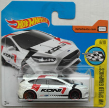 Hot Wheels 2016 Ford Focus RS weiß KONI Neu/OVP Auto PKW Car Motorsport HW ´16