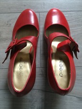 NEU! Kirschrote Damen Leder Pumps von Pieces Größe 39 
