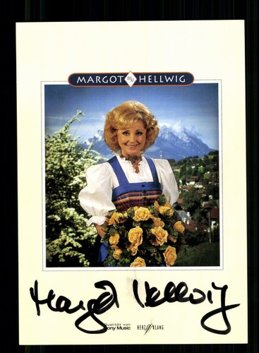 Margot hellwig autogrammkarte - hellwig,