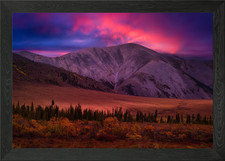 Berg Yukon Kanada Gerahmtes