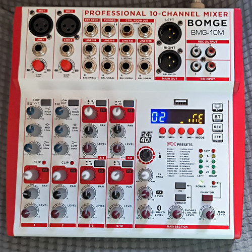 Professioneller kanal mixer - 10,