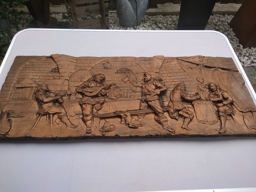 Altes wandbild reliefbild - wandbild,