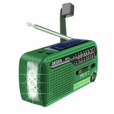 DEGEN DE13 Notfall-solarradio FM/AM/SW Handkurbel-dynamo-empfänger O5R1 H3X9