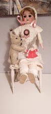 ANTIKE SIMON & Halbig gefertigt 1892!,36 cm, Wunderschön!Mit STEIFFBÄR+Püppi!