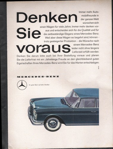 Mercedes werbeanzeige werbung - mercedes,