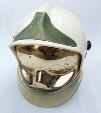 MSA GALLET WEISSER FEUERWEHRHELM FÜR MSA HERSTELLER FRONTGLAS ZUSTAND WIK
