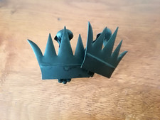 Gardinen Raffhalter Raffung Gardinen Halter Krone Metall schwarz Klammer 7,5x6cm