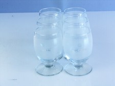 6 SEHR SELTENE RICARD GLÄSER Pastis Anis-Schnaps DESIGN gefrostet