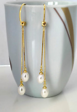 Luxus lange  Perlen Ohrringe