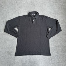 FILA Herren Poloshirt Polohemd Medium Polo Shirt Logo Classic Retro 26412 Grau