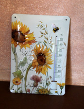 Blechschild mit thermometer - blechschild,