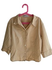 Rene Lezard Damen Bluse Beige