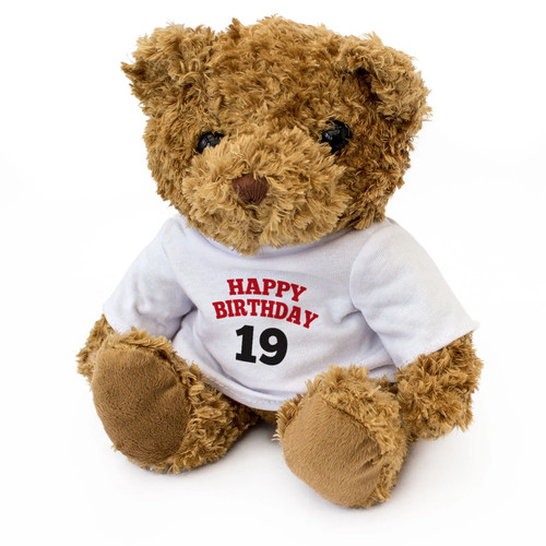 Happy birthday teddybär - happy, 19