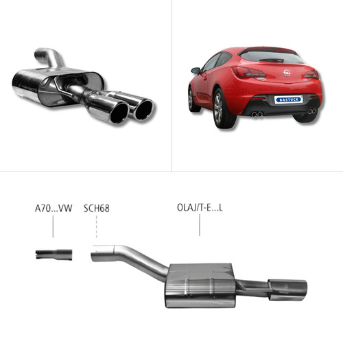 Bastuck sportauspuff opel - -,