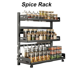 3 Etagen Gewürzregal Gewürzhalter Küchenorganizer Gewürz Organizer Gewürzständer