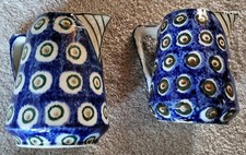 Antik ? Bunzlau * 2 Krüge Julius Paul & Sohn * Pfauenauge