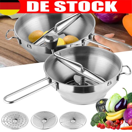 Passiermühle edelstahl mit - passiermühle,