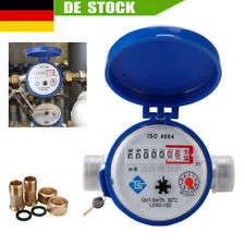 Garten Zapfhahnzähler Wasserzähler 1/2" 15mm Eichung 2024 Wasseruhr 1,5m³/h.