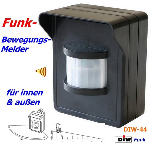 Diw funk bewegungsmelder - diw-44, funk-bewegungsmelder