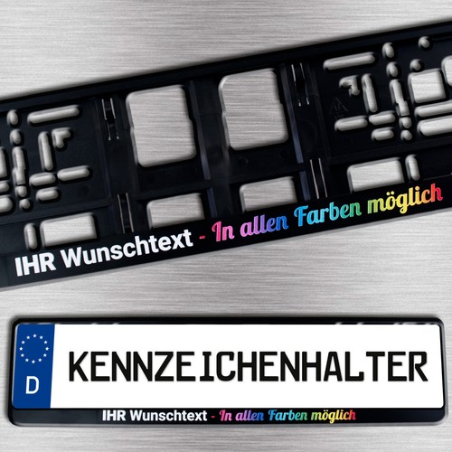 Schwarze kennzeichenhalter - schwarze,