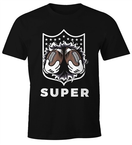 Super bowl fan shirt herren - super,