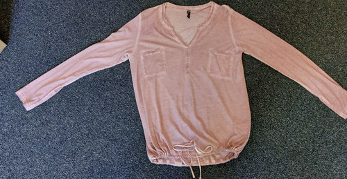 Damenbluse rosa verwaschene - damenbluse,,
