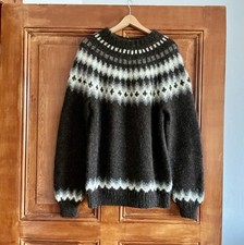 Original Islandpullover / Norweger Handknitted In Iceland Gr. L 100% Wolle