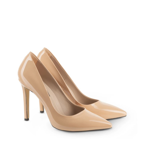 Pumps beige lack unisex high - pumps,