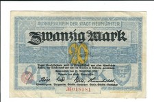 Notgeld - Neumünster - 20 Mark - 1918 - Willy Petersen GmbH Hamburg - Messe 1922