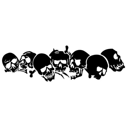 Skull aufkleber 21x7 - skull,