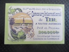 (12826) Reklamemarke - Concours de Tir a toutes Distances Grenobles 1911